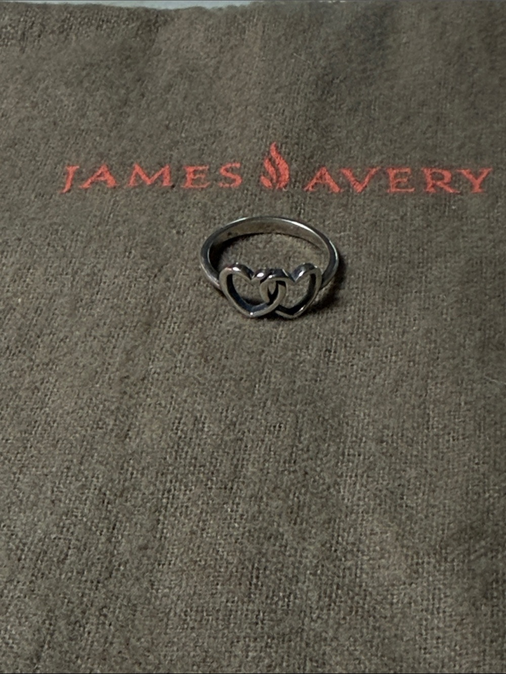 James Avery Two Hearts Together Size 5 - Picture 2 of 5